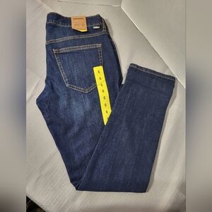 Eddie Bauer Women Dark Blue Slim Straight Jeans, Size 6 (32)